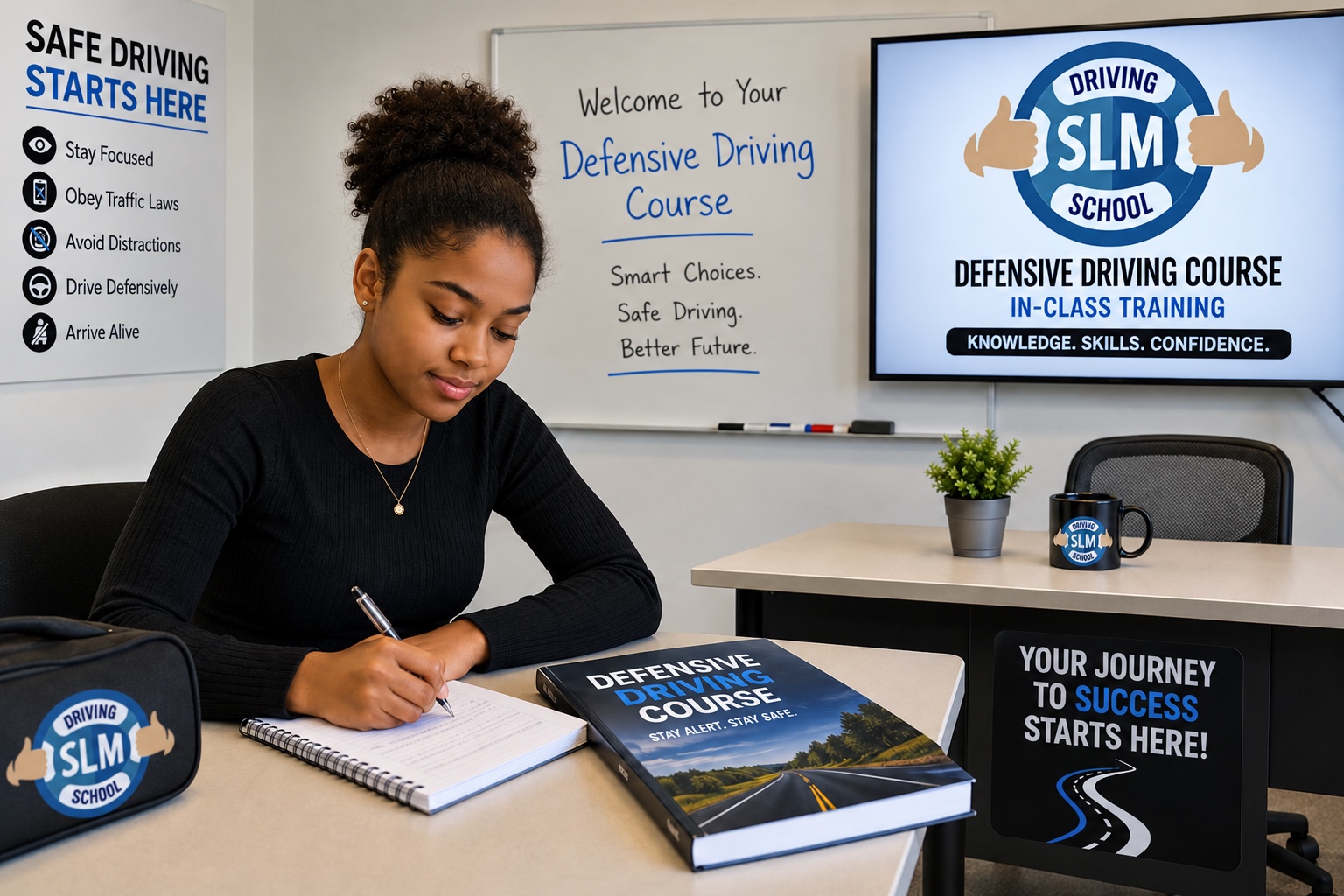 Defensive Driving Course (DDC) — 5 Hours In-Person Classroom + 2 Hours In-Car