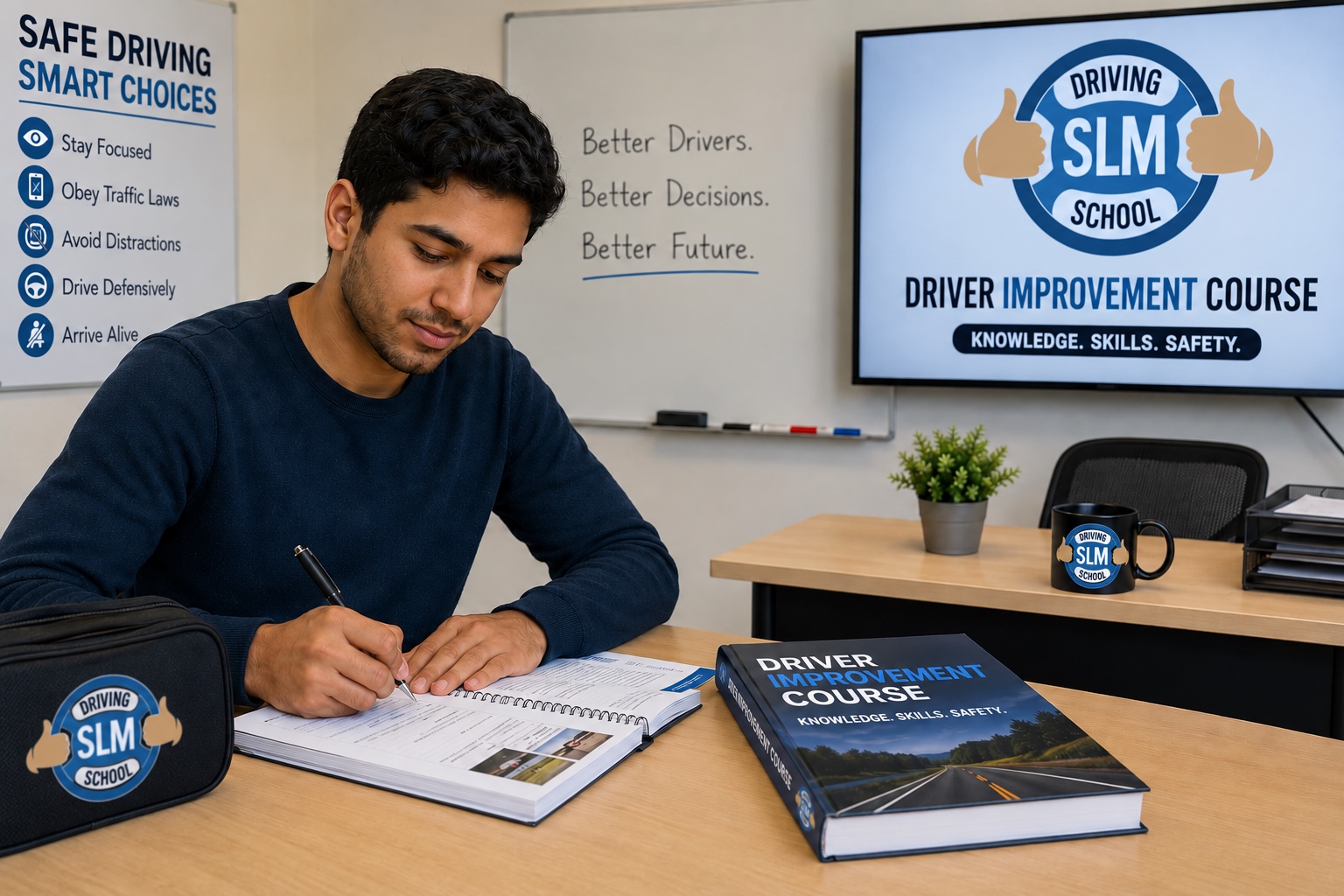 Driver Improvement Course (DIC) — 6 Hours In-Person Classroom + 1 Hour In-Car